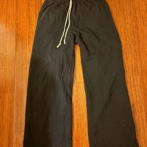 Navy blue brandy wide leg sweatpants